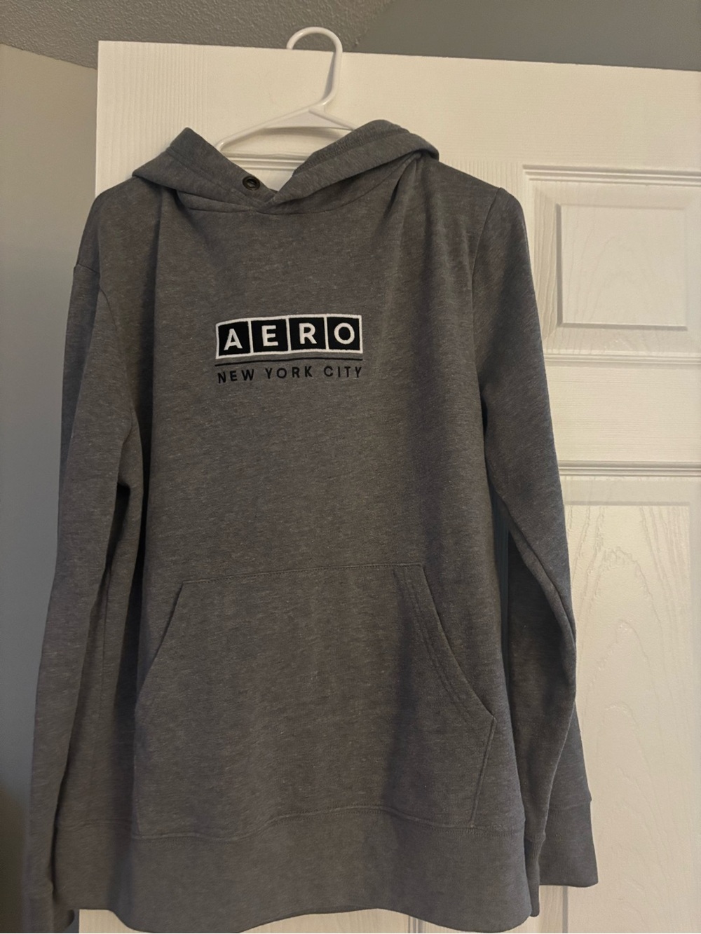 Aeropostale Gray AERO New York City Hoodie